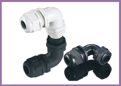 E03 90°尼龙电缆接头分体